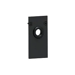 end piece PEPA HIGH with cable hole, black