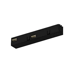 Endeinspeisung zu 48V-Stromschiene PEPA, HOCH + FLACH, elektrisch, ohne Konverter, schwarz