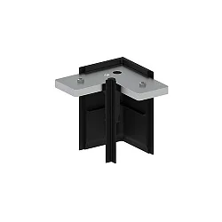 Eckverbinder zu 48V-Stromschiene PEPA, HOCH (BRUM-88488x), 90°, mechanisch, schwarz / silber