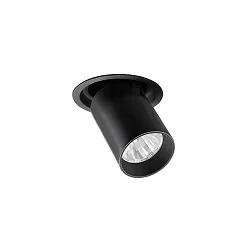 LED Einbaurichtstrahler TRAXX MINI, 40°, 15W, 1819lm, IP20, 230V AC, 50 Hz, CRI > 90, rund, 4000K, schwarz