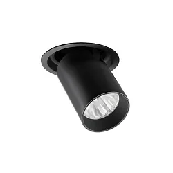 LED Einbaustrahler TRAXX MINI 230V AC, 50 Hz, CRI > 90, 12,5W, 60°, 4000K, 1433lm, rund, schwarz