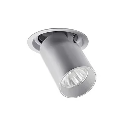 LED Einbaustrahler TRAXX MIDI 230V AC, 50 Hz, rund, CRI > 90, 19,5 W, 30°, 4000K, 2455lm, silber