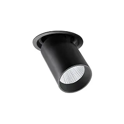 LED Einbaurichtstrahler TRAXX MAXI, 30°, 27W, 3546lm, IP20, 230V AC, 50 Hz, CRI > 90, rund, 3000K, schwarz