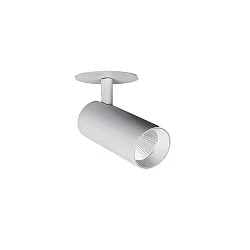LED Halbeinbaustrahler TRAXX MICRO, 40°, 11W, 1300lm, IP20, 230V AC, 50 Hz, CRI > 90, DALI dimmbar, rund, 3500K, silber