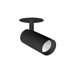 LED Halbeinbau-Richtstrahler TRAXX MICRO, 230V AC, 50 Hz, 9,4W, 60°, 3500K, 1162lm, CRI > 90, rund, schwarz