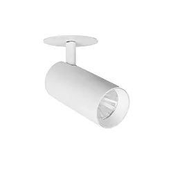 LED Halbeinbau-Richtstrahler TRAXX MINI, 230V AC, 50 Hz, 12,5W, 40°, 3500K, 1526lm, CRI > 90, rund, weiß