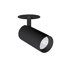 LED Halbeinbau-Richtstrahler TRAXX MINI, 230V AC, 50 Hz, 12,5W, 40°, 3500K, 1526lm, CRI > 90, rund, schwarz