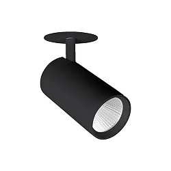 LED Halbeinbau-Richtstrahler TRAXX MAXI, 230V AC, 50 Hz, 30W, 20°, 3000K, 3538lm, CRI > 90, rund, schwarz