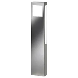 Outdoor Stehleuchte AQUA PAULO, IP44, 80cm, 2G11 (inkl. 18W 3000K 1800lm), Edelstahl / Makrolon, gebürstet