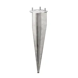 Erdspieß für CMD Steckdosensäule (Art.-Nr. CMD-9016), rund, Edelstahl (rostfrei)