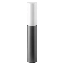 Outdoor Stehleuchte AQUA PAULO, IP44, zylindrisch, 60cm, E27, Edelstahl / Opalglas, gebürstet