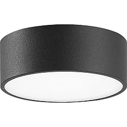 Outdoor LED wall or ceiling luminaire, IP65, round, anthracite, Ø 15cm