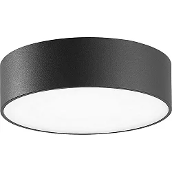 Outdoor LED wall or ceiling luminaire, IP65, round, anthracite, Ø 25cm