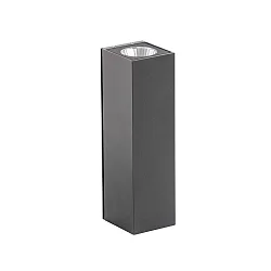 LED Fassaden-Strahler Up&Down, IP65, Höhe 20cm, 14W 2700K 800lm 69°, Aluminium anthrazit / Klarglas
