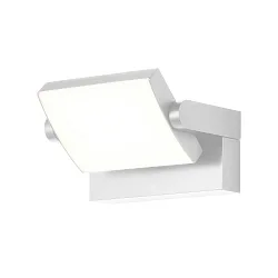 Outdoor LED Wandleuchte, IP54, 20W 3000-6000K (CCT Switch) 1498lm, Kopf 355° drehbar, Alu anthrazit / PC-Diffusor, weiß