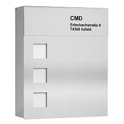 Gravur für Briefkasten aus Edelstahl (Art.-Nr. CMD-96)