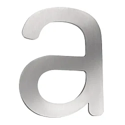 Hausnummer „ a “, Höhe 16cm, Edelstahl, gebürstet