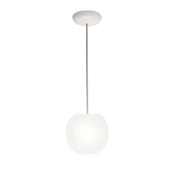 pendant luminaire ACAI 16 1 flame E27 IP20, mat, opal white dimmable