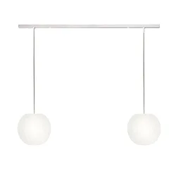 pendant luminaire ACAI 21 2 flames E27 IP20, mat, opal white dimmable