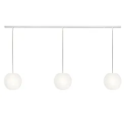pendant luminaire ACAI 21 3 flames E27 IP20, mat, opal white dimmable