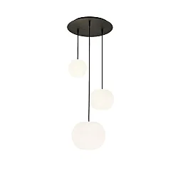 pendant luminaire ACAI 16|21|26 3 flames, round E27 IP20, mat, opal white dimmable