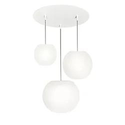 pendant luminaire ACAI 16|21|26 3 flames, round E27 IP20, mat, opal white dimmable