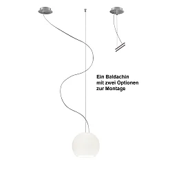 Pendelleuchte BALL, IP20, 1-flammig, E27, opal weiß-matt, Ø 19cm
