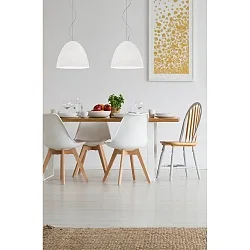 Pendelleuchte BELL, 2-flammig, 2x E27, IP20, Ø 30cm, weiß-matt
