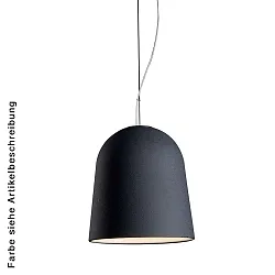 Pendelleuchte CLAVIO S, IP20, 1-flammig, Ø 21cm, E27, Lava anthrazit / Alu gebürstet