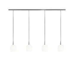 Pendelleuchte MUREA, IP20, 4-flammig, 120cm, 4x E27, opal weiß-matt