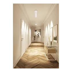 LED Deckenleuchte TET MULTI, mit Linse, 3-flammig, 130cm, 20W 2700K 1780lm, dimmbar, Gläser weiß / Armatur weiß