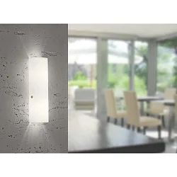 Wall luminaire TUBO, 2x E14, IP20, opal white matt, nickel matt