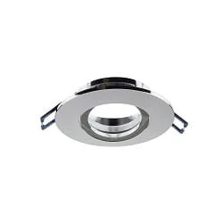 recessed spotlight SAMSOLA MAX round, swivelling IP20, glossy, silver dimmable