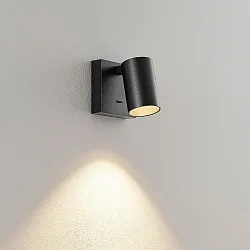 reading lamp CAN TILT SQUARE square, with switch, cardanic swivelling GU10 IP20, black 