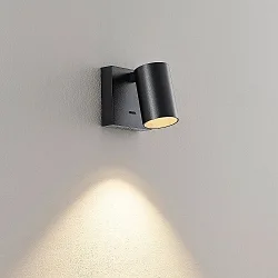 reading lamp CAN TILT SQUARE USB square, with switch, with USB charging function, cardanic swivelling GU10 IP20, black