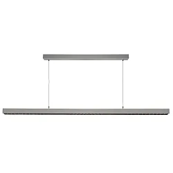Pendelleuchte OFFICE THREE, UGR <6, Up/Down, 118cm, Pendel 250cm, 60W 4000K 7000lm 115/55°, DALI 2.0 steuerbar, aluminium