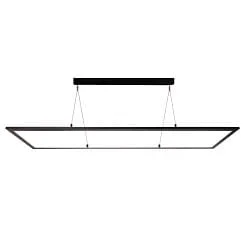 LED Pendelleuchte LED PANEL, eckig, 50W, 3000/4000K, 6100lm, IP40, dimmbar, aluminium