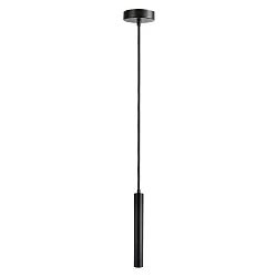 pendant luminaire SLIM DIM 1 flame, cylindrical, UGR < 19 IP20, deep black dimmable