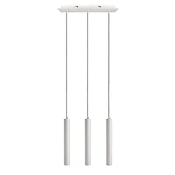pendant luminaire SLIM DIM 3 flames, long, UGR < 19 IP20, traffic white dimmable