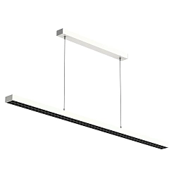 LED Pendelleuchte OFFICE THREE PRO UP AND DOWN, 220-240V AC, 77W 4000K, CRi>95, UGR 6, DALI steuerbar / dimmbar, hellgrau