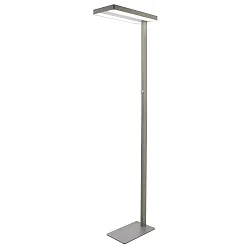 LED Stehleuchte OFFICE TWO UP AND DOWN, 80W 4000K 8300lm 2065cd 110°/90°, UGR <19, mit Dreh-Dimmer, 250cm Steckerkabel