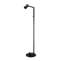 floor lamp CAN TILT with plug, switchable, cardanic swivelling GU10 IP20, black