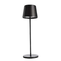 battery table lamp CANIS CCT Switch, with touch dimmer, without charger IP65, mat, graphite black dimmable