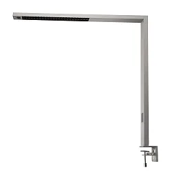 LED Tischleuchte OFFICE THREE PRO MOTION, IP20, IP20 IK06, 80W 2700-6500K 9500lm, CRi 95, UGR 6, Sensoren + Touch-Panel, silber
