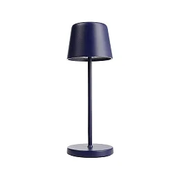 LED-Akku-Tischleuchte CANIS MINI, IP65 IK04, 3.7V, 2.3W 2200/3000K, Touch-Dimmer, ohne USB-Ladestation & Netzteil, blau