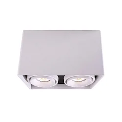 Deckenleuchte MONA II, 50W, 2x GU10, 220-240V, IP20, weiß