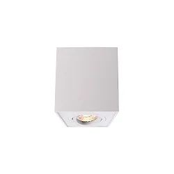Deckenaufbau-Strahler BENGALA, IP20, eckig, 9.6cm, GU10 max. 50W, drehbar / schwenkbar, Aluminium, weiß