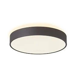 LED Deckenaufbauleuchte MENKAR Wandleuchte, 40cm, 41W, 3000/4000K, IP20, schwarz