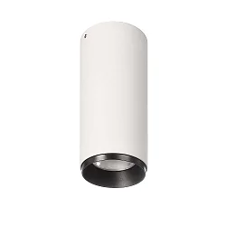 LED Aufbau-Downlight  LUCEA DTW, 10W 1800-2700K 750lm 36°,  CRi >90, inkl. Ring (schwarz), dim-to-warm, sttarr, weiß