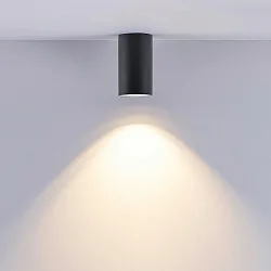 Bad-Downlight / Deckenstrahler CAN IP44, GU10, starr, schwarz
